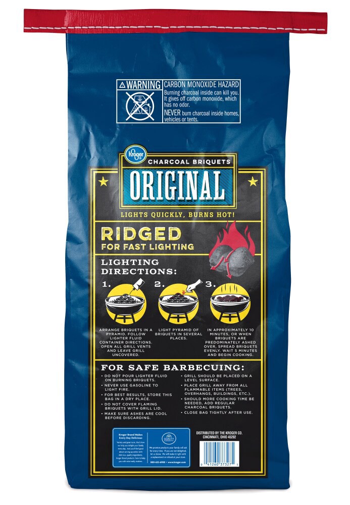 slide 2 of 4, Kroger Original Charcoal Briquets, 15.4 lb