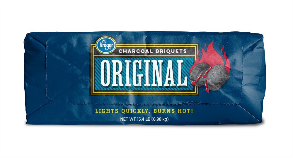 slide 3 of 4, Kroger Original Charcoal Briquets, 15.4 lb