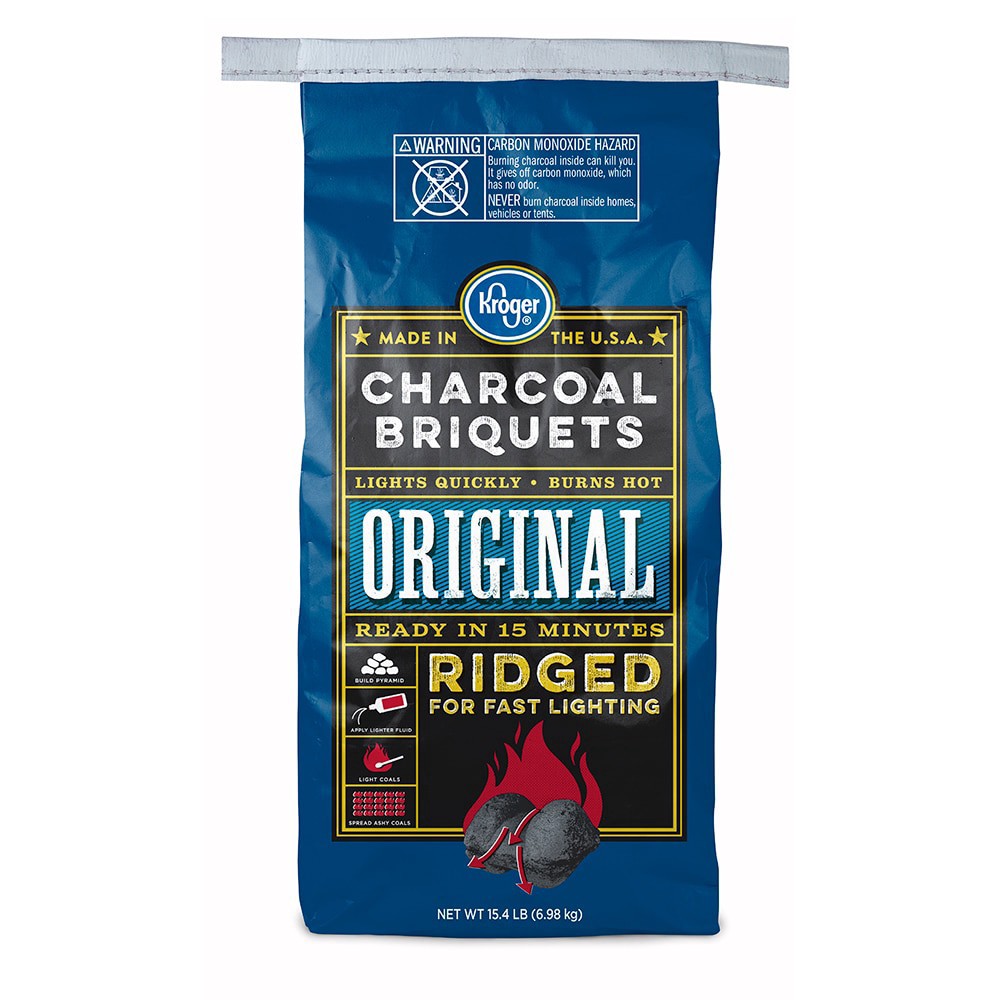 slide 1 of 4, Kroger Original Charcoal Briquets, 15.4 lb