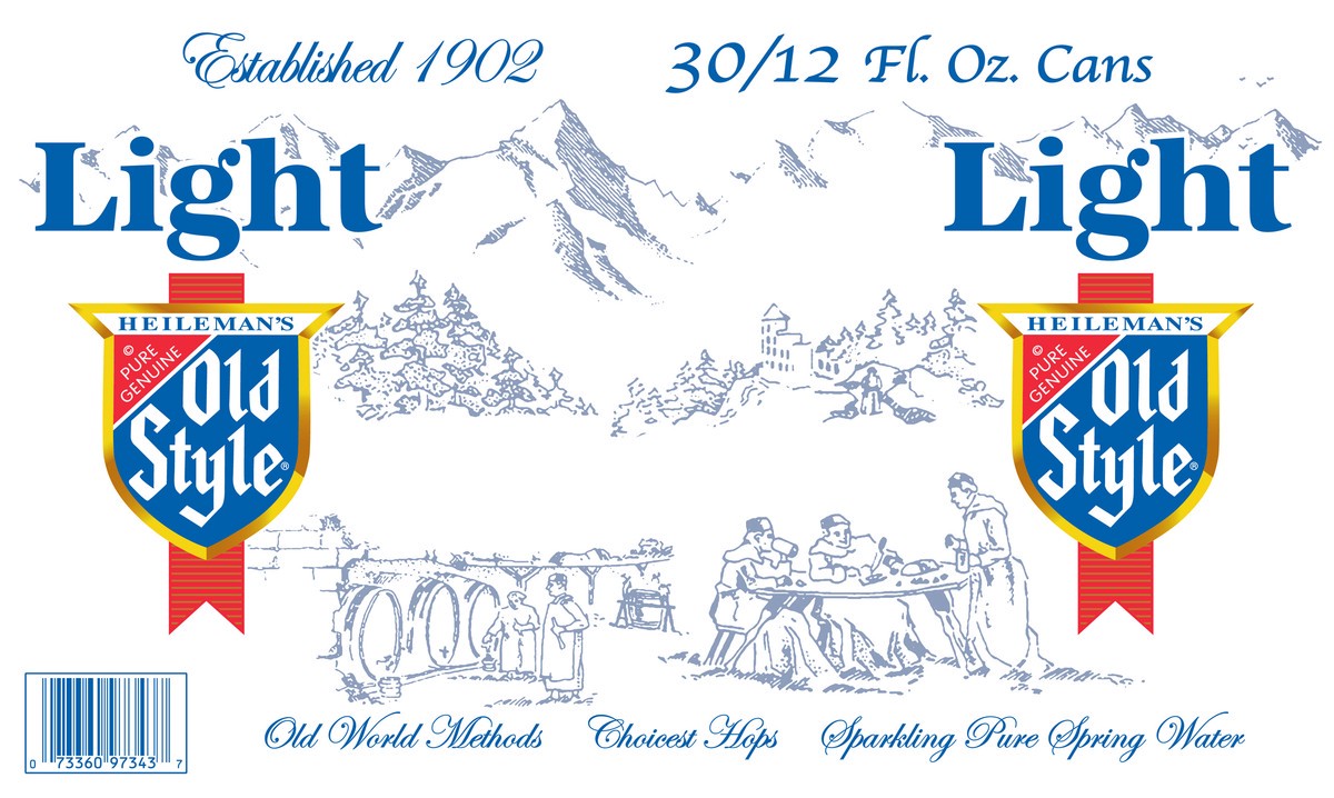 slide 8 of 10, Heileman's Old Style Old Style Light Beer, 30 Pack, 12 fl oz Cans, 360 oz