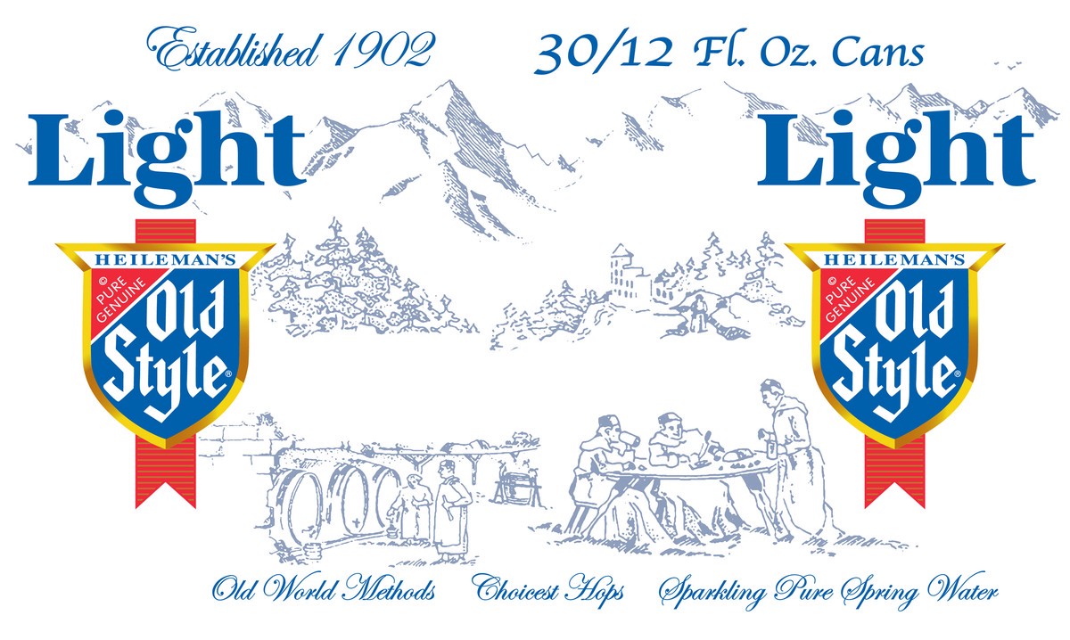 slide 2 of 10, Heileman's Old Style Old Style Light Beer, 30 Pack, 12 fl oz Cans, 360 oz
