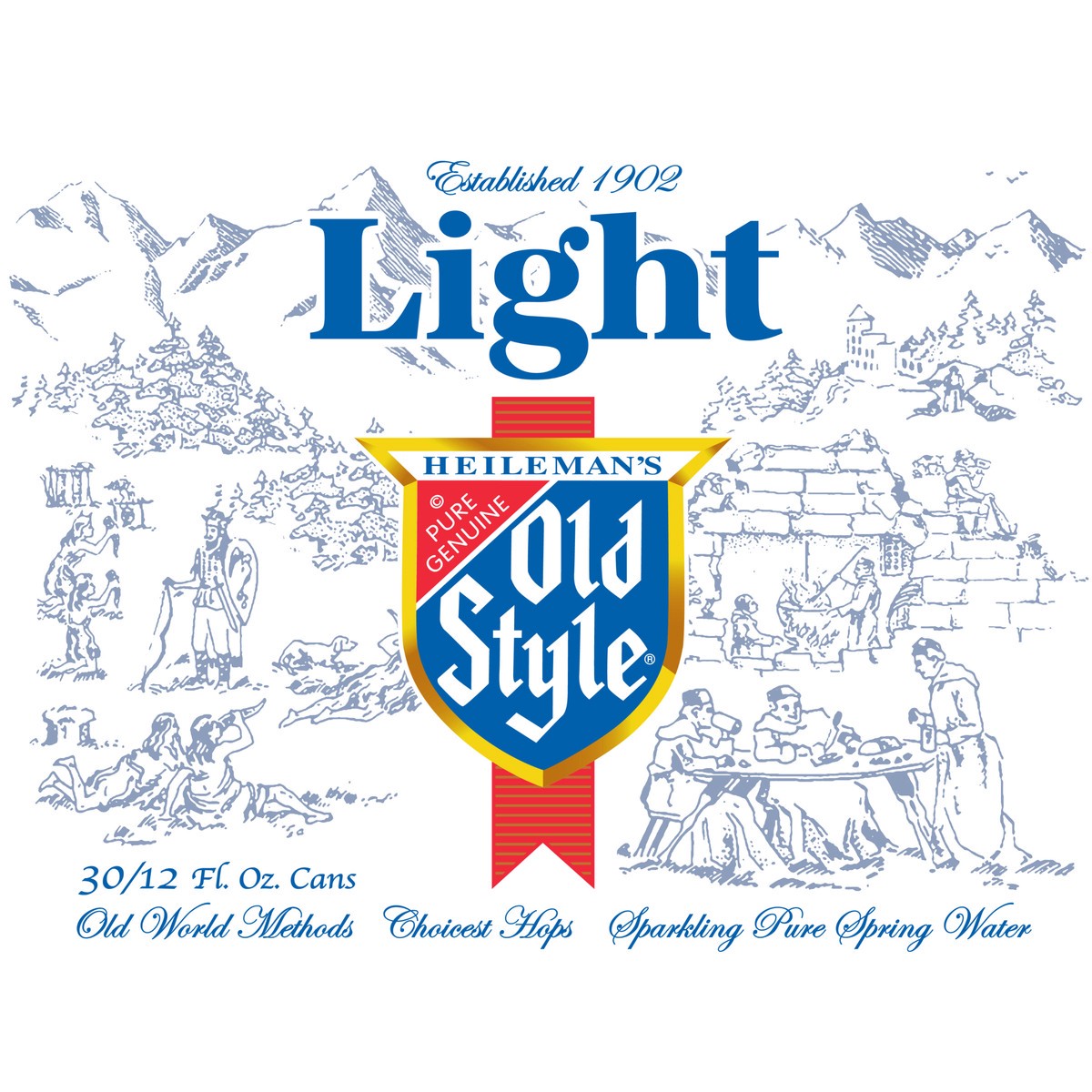 slide 3 of 10, Heileman's Old Style Old Style Light Beer, 30 Pack, 12 fl oz Cans, 360 oz