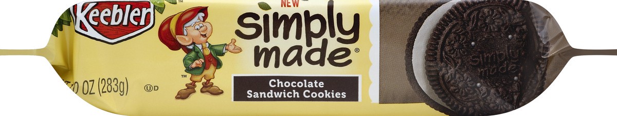 slide 4 of 6, Keebler New Simply Made Chocolate Sandwich Cookies, 10 oz