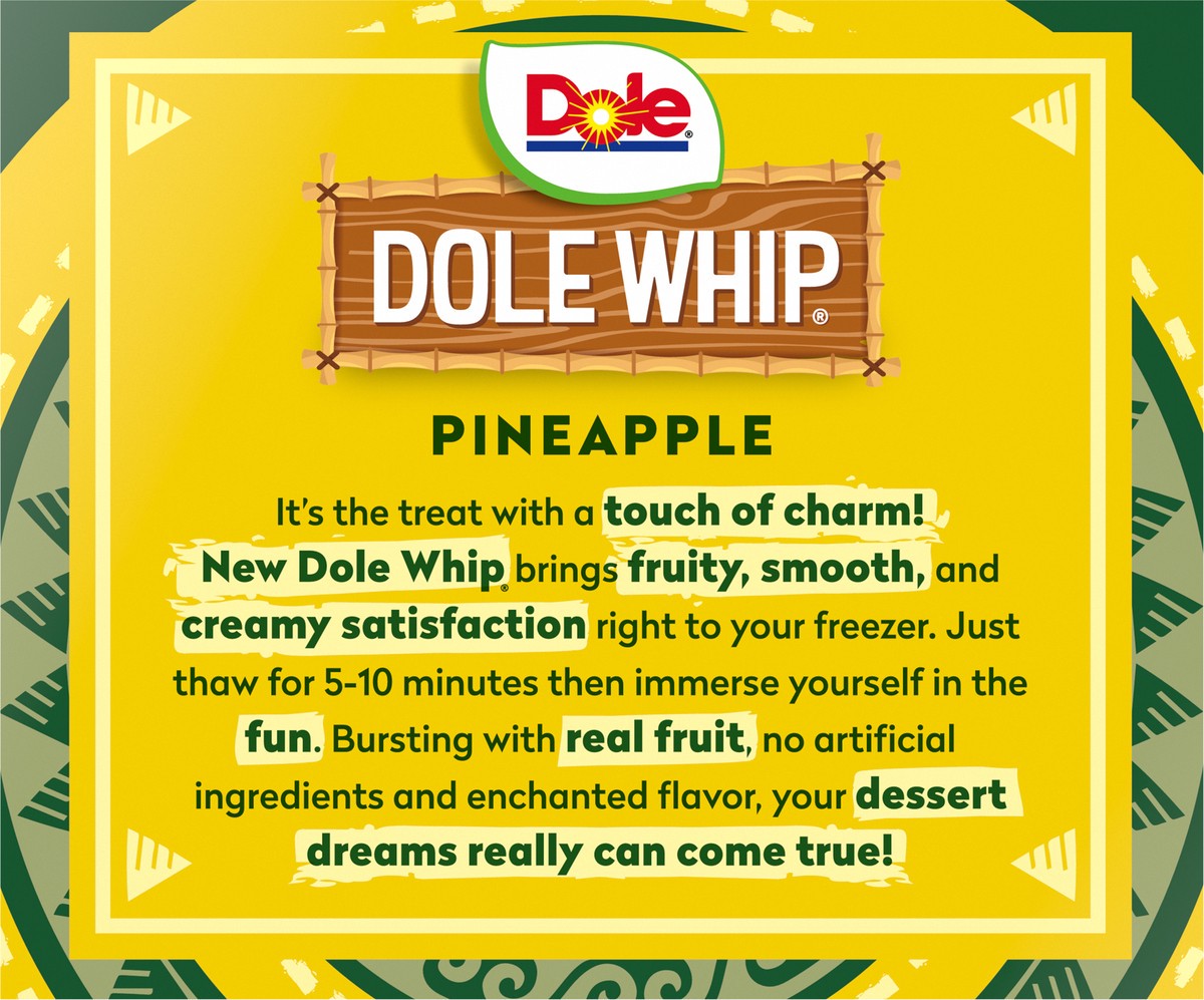 slide 3 of 10, Dole Whip Frozen Treat, Pineapple, 4-3.6 Fl Oz, 4 ct; 3.6 oz