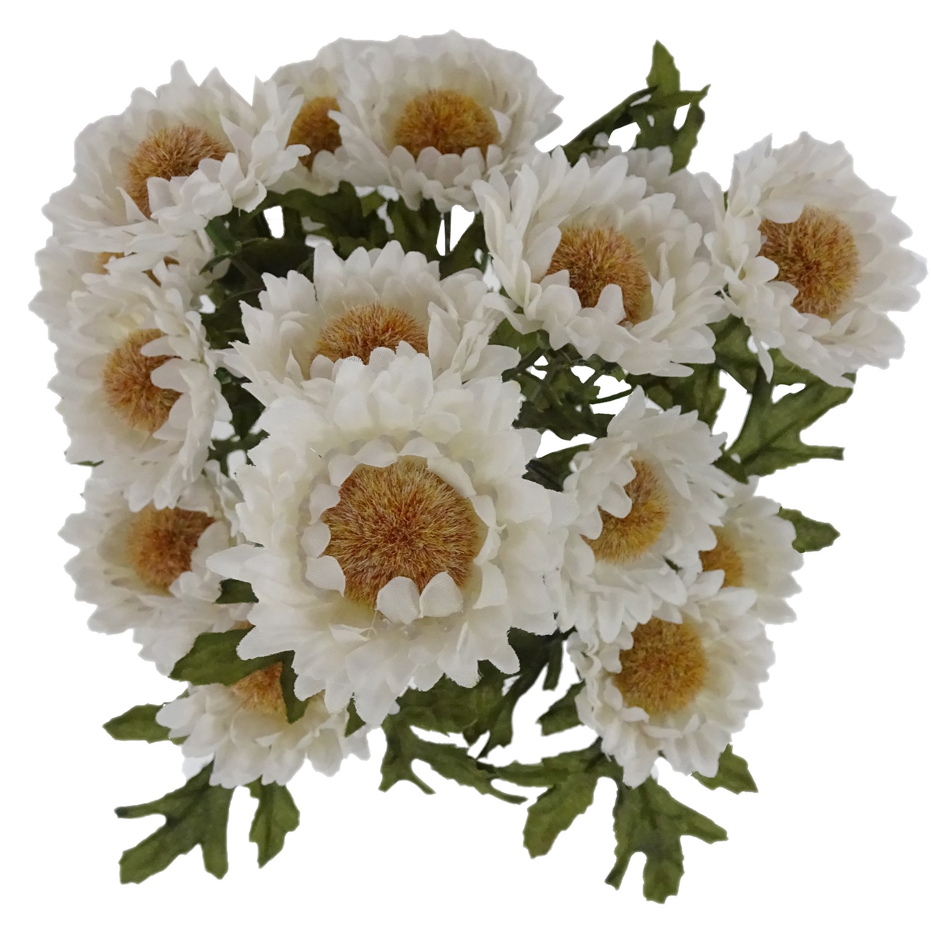 slide 2 of 2, 16" Cream Strawflower Bush By Ashland, 8 in x 8 in x 16 in