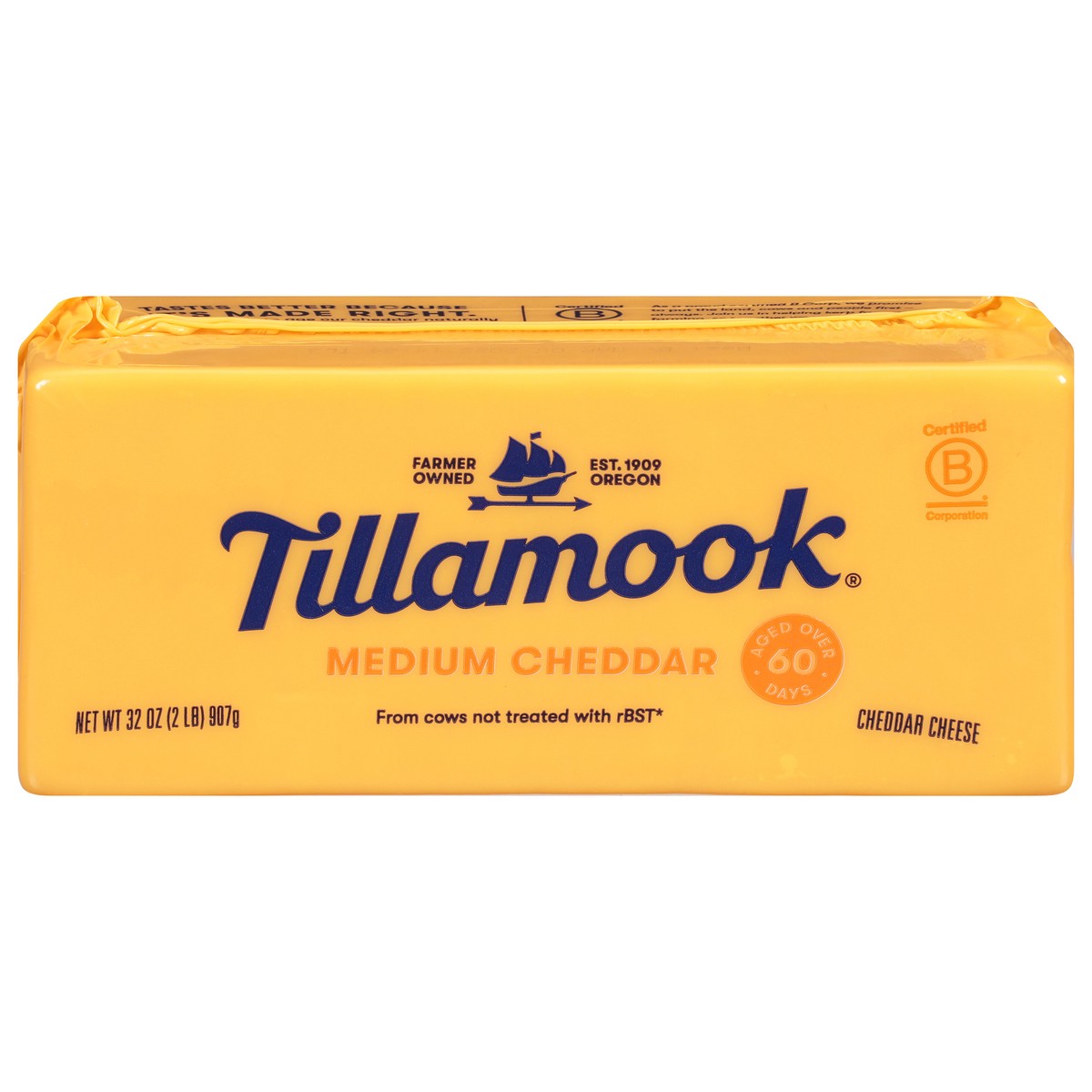 slide 1 of 4, Tillamook Medium Cheddar Cheese 32 oz, 32 oz
