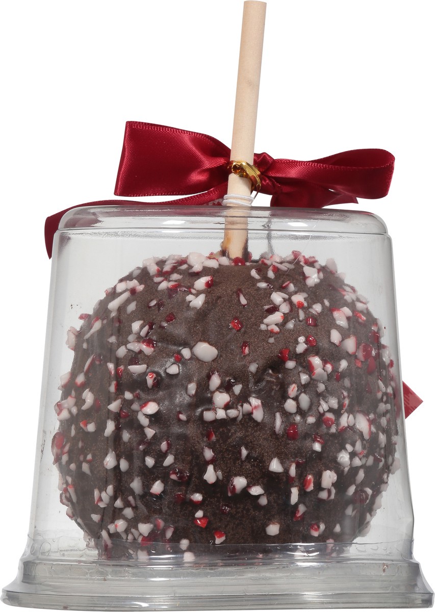 slide 4 of 9, Moyers Candy Cane Dark Chocolate Caramel Apple 11 oz, 11 oz