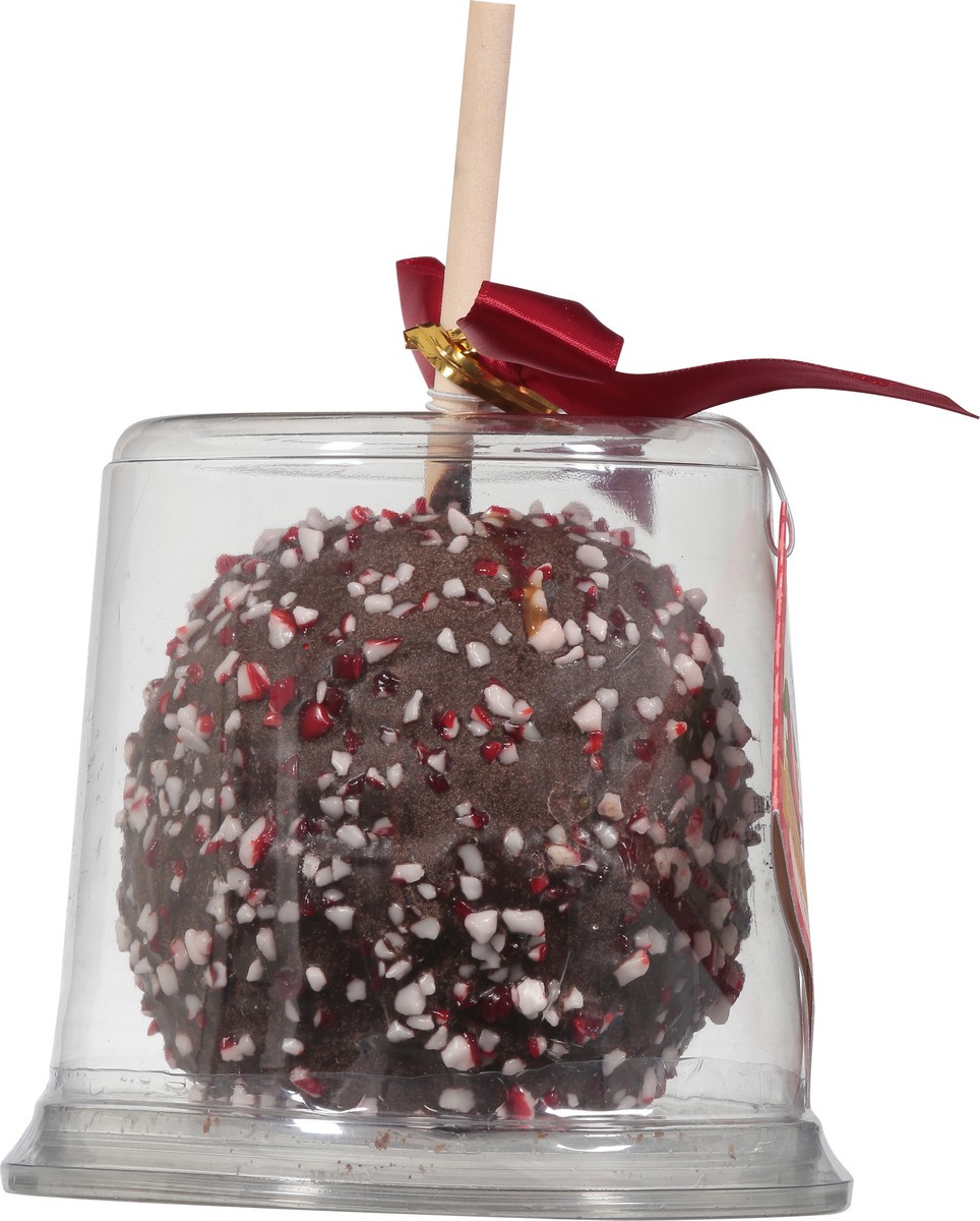 slide 2 of 9, Moyers Candy Cane Dark Chocolate Caramel Apple 11 oz, 11 oz