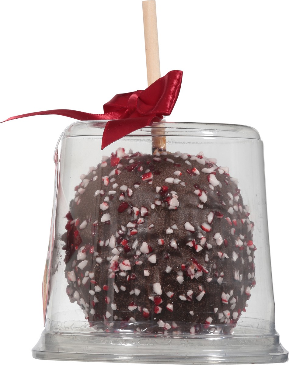 slide 3 of 9, Moyers Candy Cane Dark Chocolate Caramel Apple 11 oz, 11 oz