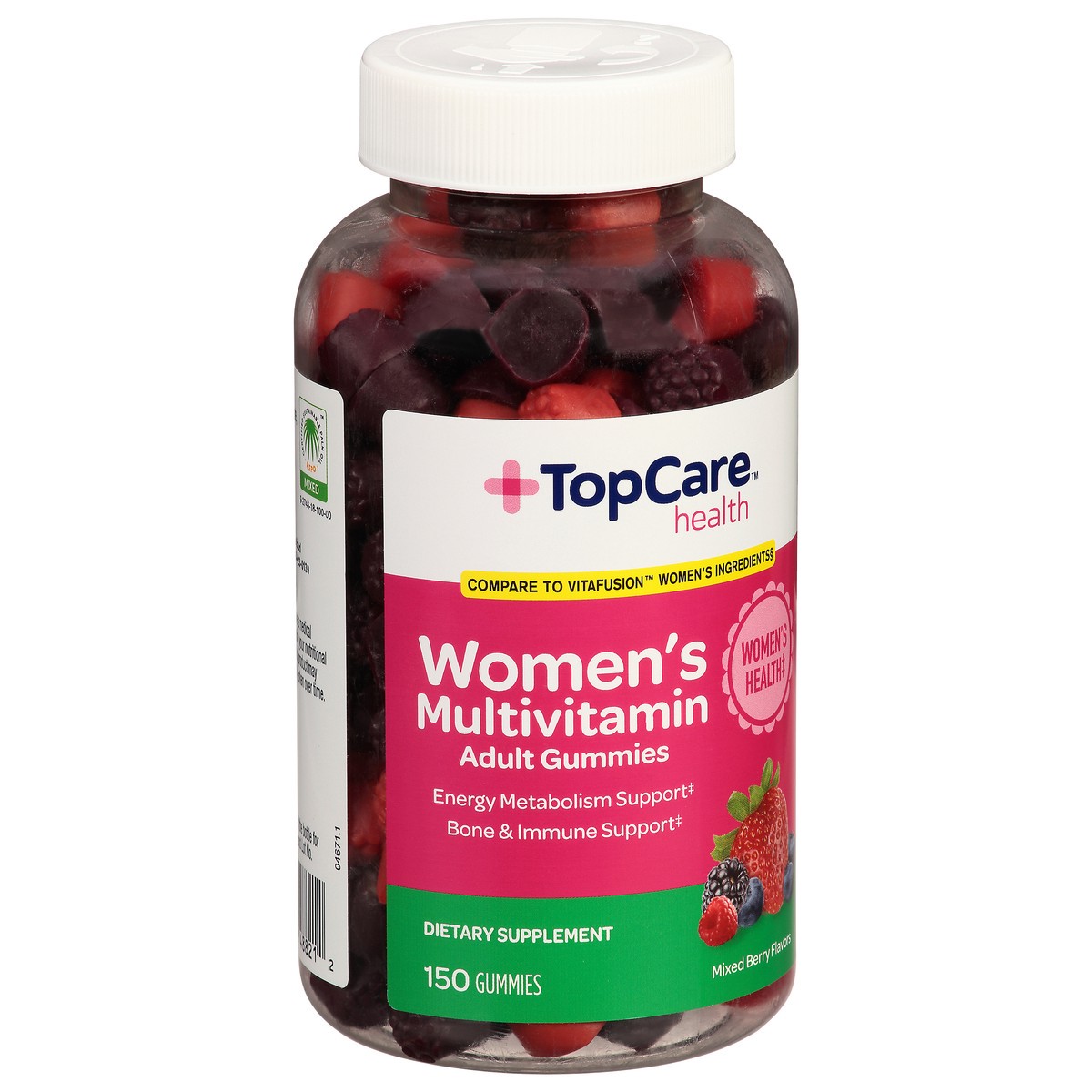 slide 6 of 9, TopCare Health Women's Mixed Berry Flavors Multivitamin 150 Adult Gummies, 150 ct