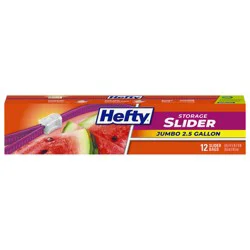 Hefty Jumbo Slider Storage Bag