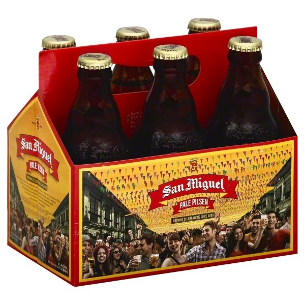 slide 1 of 1, San Miguel Pale Pilsen Bottles, 6 ct; 12 fl oz