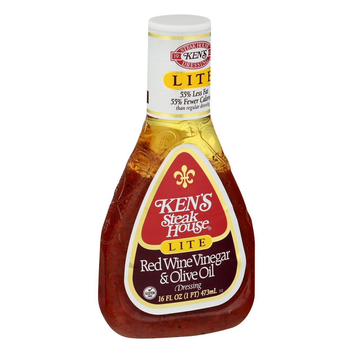 slide 3 of 10, Ken's Steak House Lite Dressing Red Wine Vinegar & Olive Oil, 16 fl oz