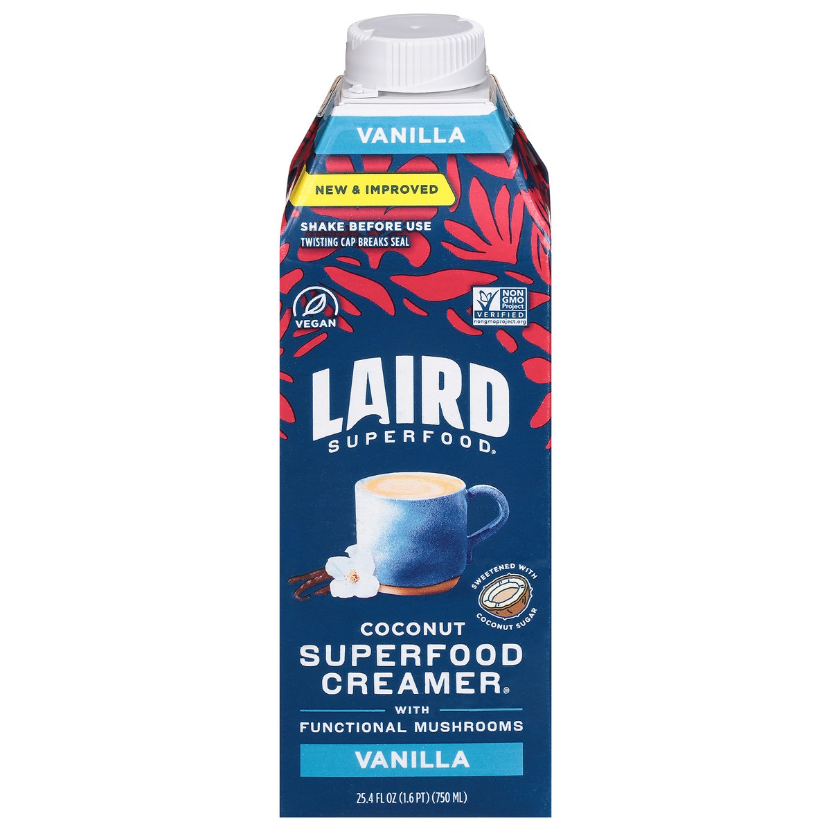 slide 1 of 14, Laird Superfood Coconut Vanilla Superfood Creamer 25.4 fl oz, 25.4 fl oz