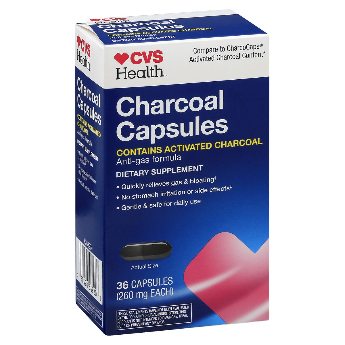 slide 5 of 12, CVS Pharmacy Activate Charcoal Capsules, 36 ct