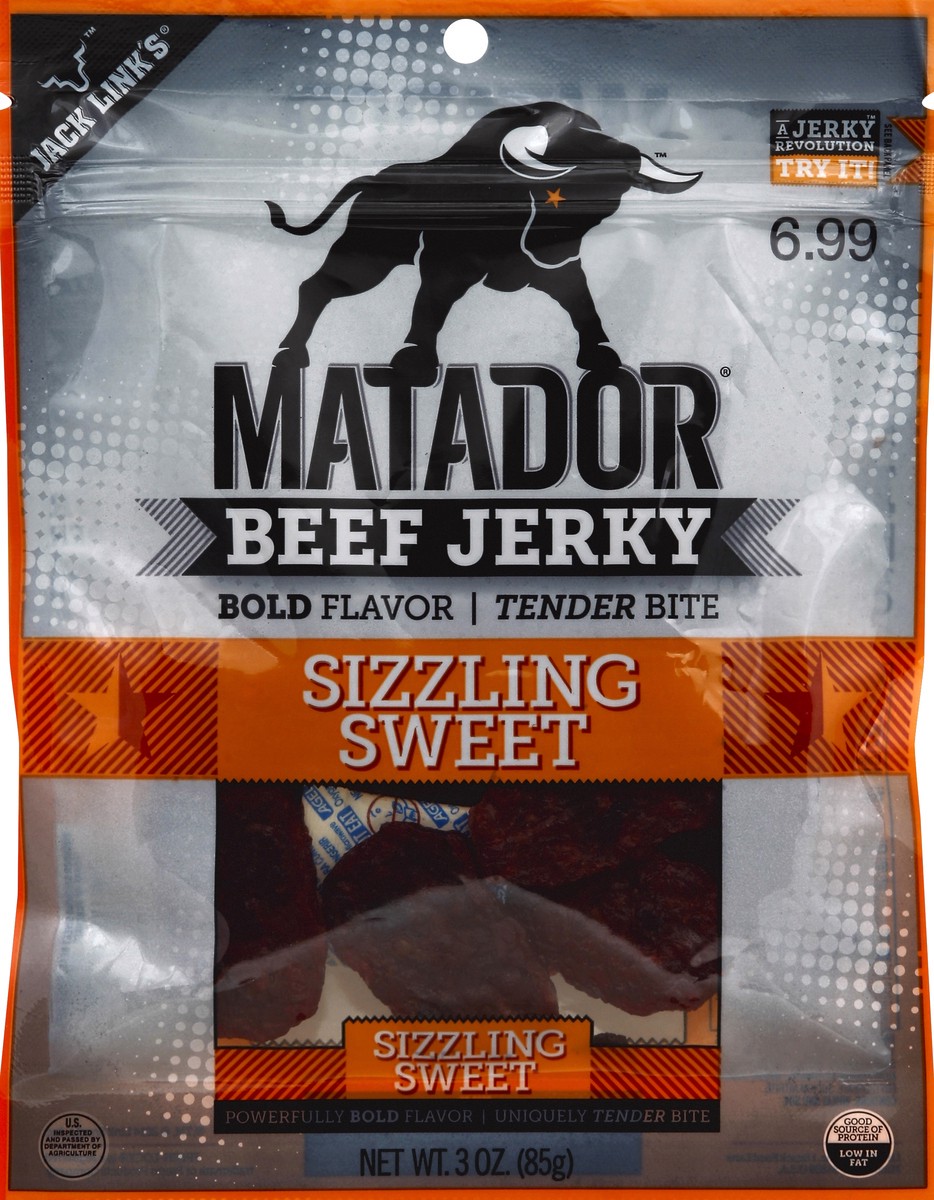 slide 1 of 3, Matador Beef Jerky 3 oz, 3 oz