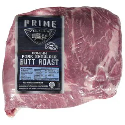 Villari Bone-In Butt Roast Prime Pork Shoulder 1 ea