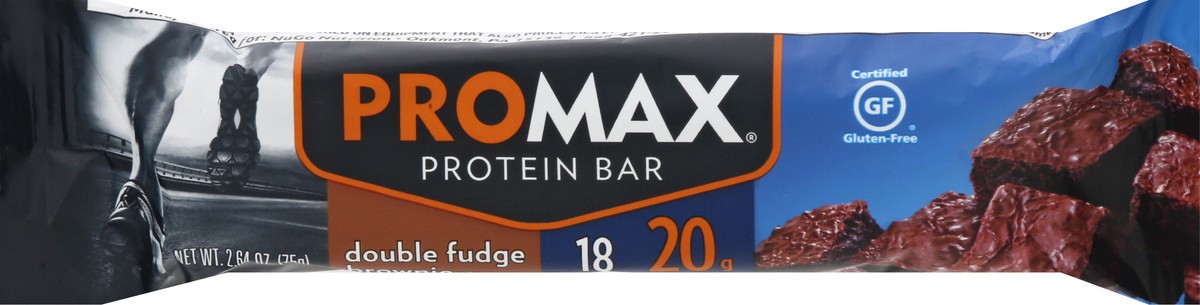 slide 9 of 10, Promax Double Fudge Brownie Protein Bar 2.64 oz, 2.64 oz