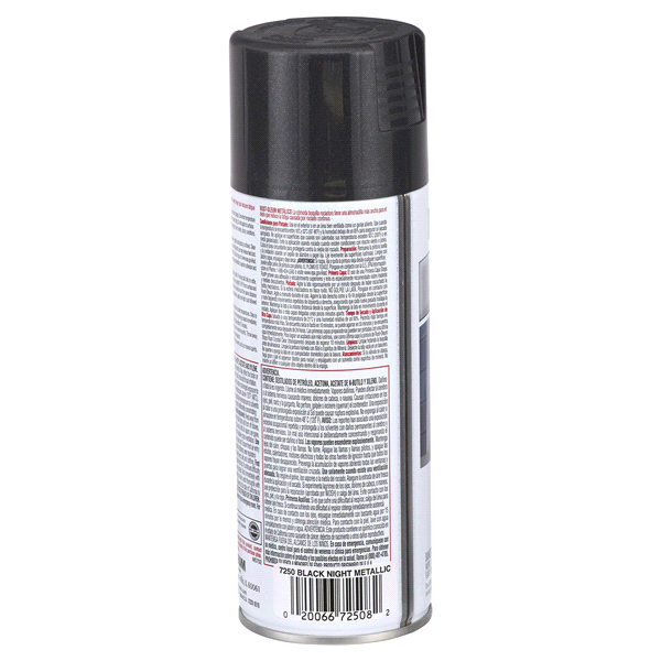 slide 4 of 9, Rust-Oleum Stops Rust Protective Metallic Finish Spray Paint 7250830, Black Night, 11 oz