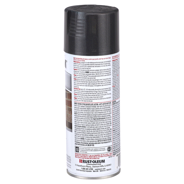 slide 7 of 9, Rust-Oleum Stops Rust Protective Metallic Finish Spray Paint 7250830, Black Night, 11 oz