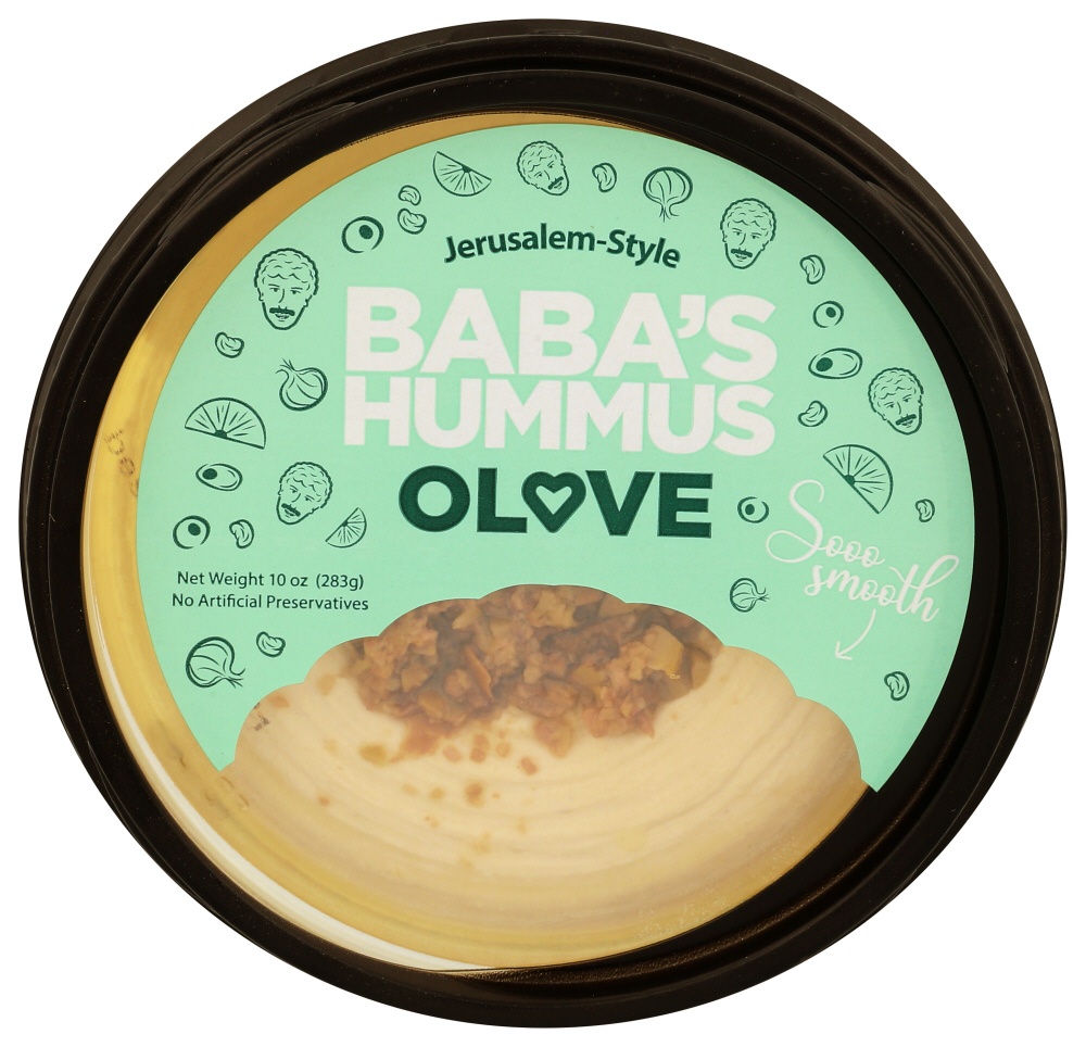 slide 1 of 1, Baba's Olive Hummus, 10 oz