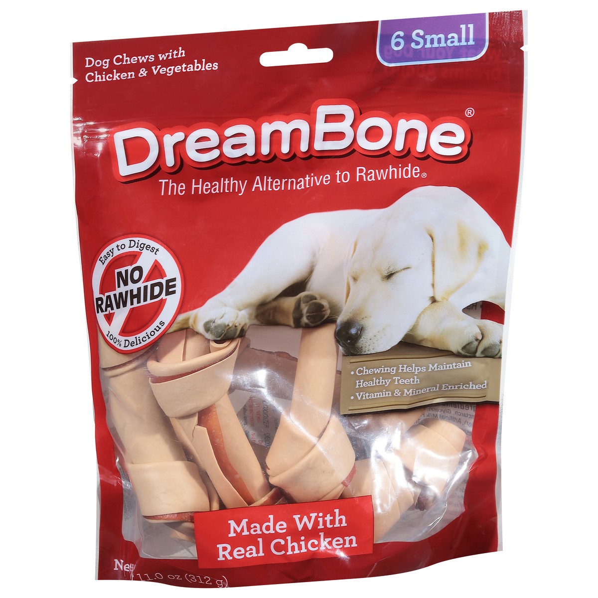 slide 2 of 9, Dreambone Small Dog Chews, Chicken, 6 ct