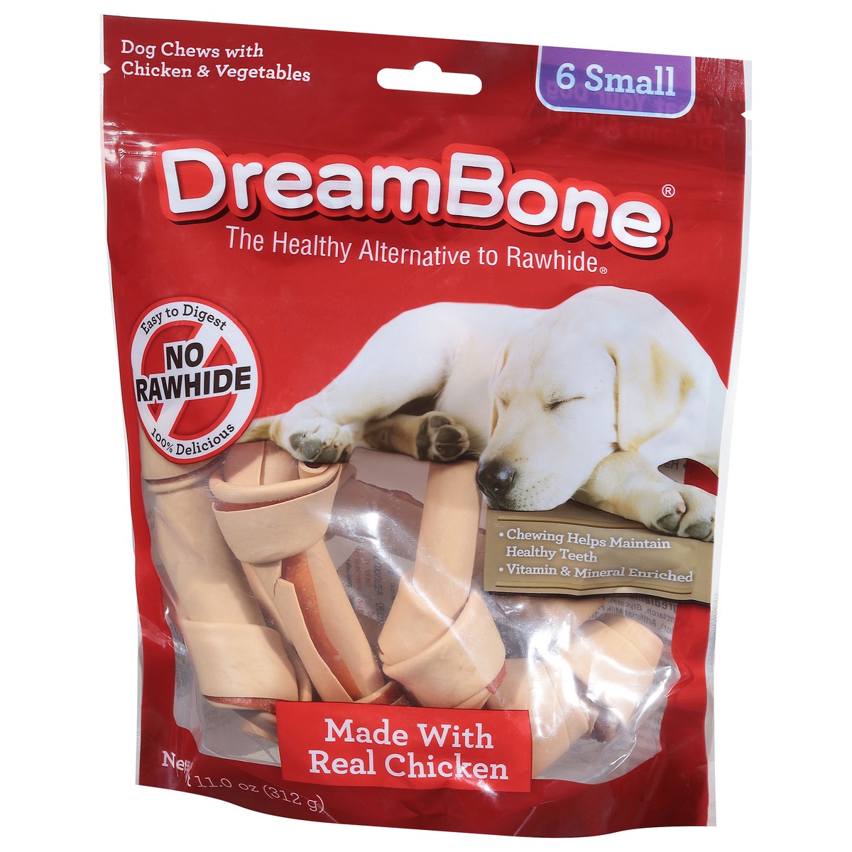 slide 3 of 9, Dreambone Small Dog Chews, Chicken, 6 ct