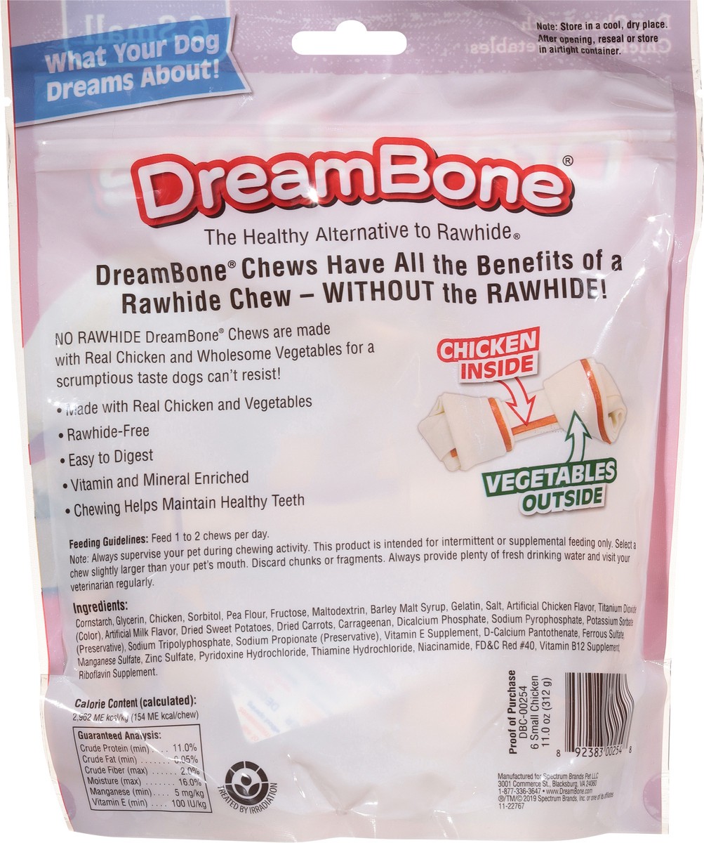 slide 5 of 9, Dreambone Small Dog Chews, Chicken, 6 ct