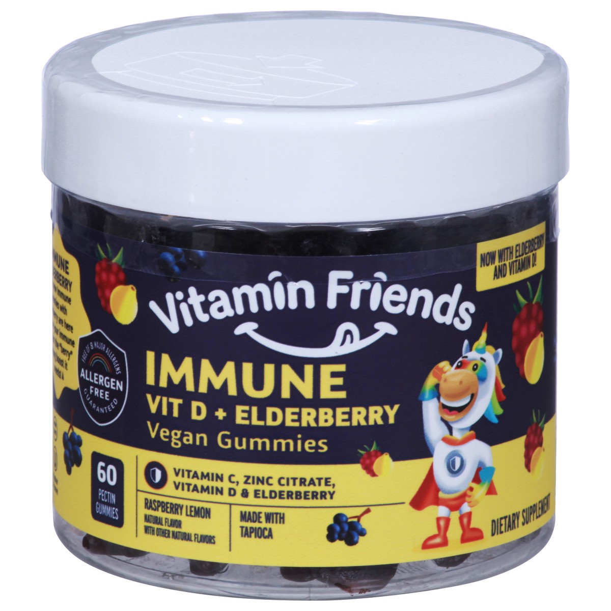 slide 1 of 1, Vitamin Friends Immune Probiotic Vegan Orange Flavored Gummies, 60 ct