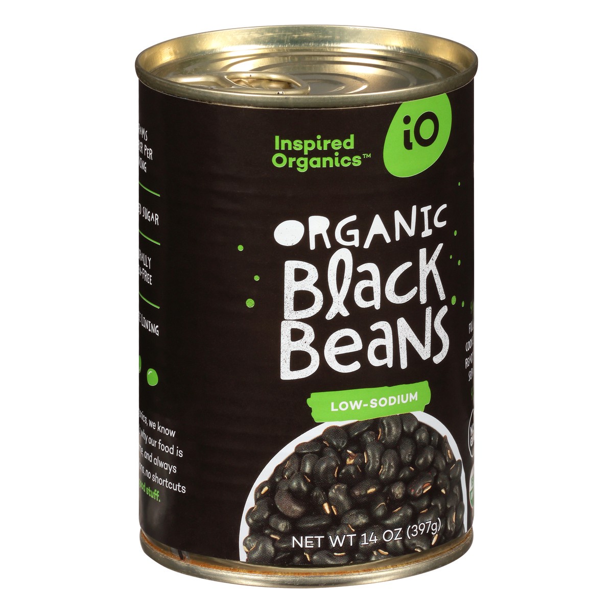 slide 9 of 13, Inspired Organics Organic Black Beans 14 oz, 14 oz