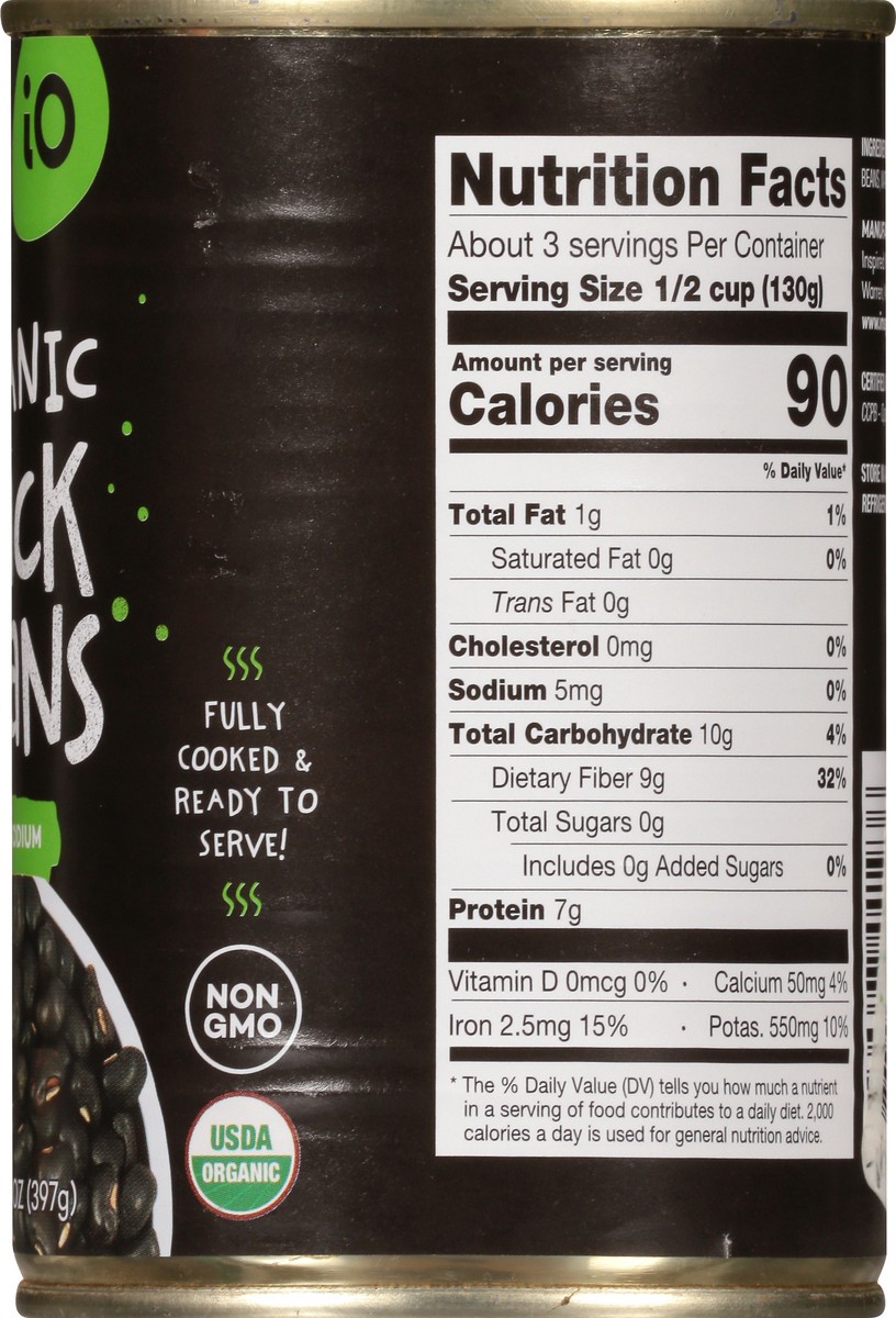 slide 6 of 13, Inspired Organics Organic Black Beans 14 oz, 14 oz