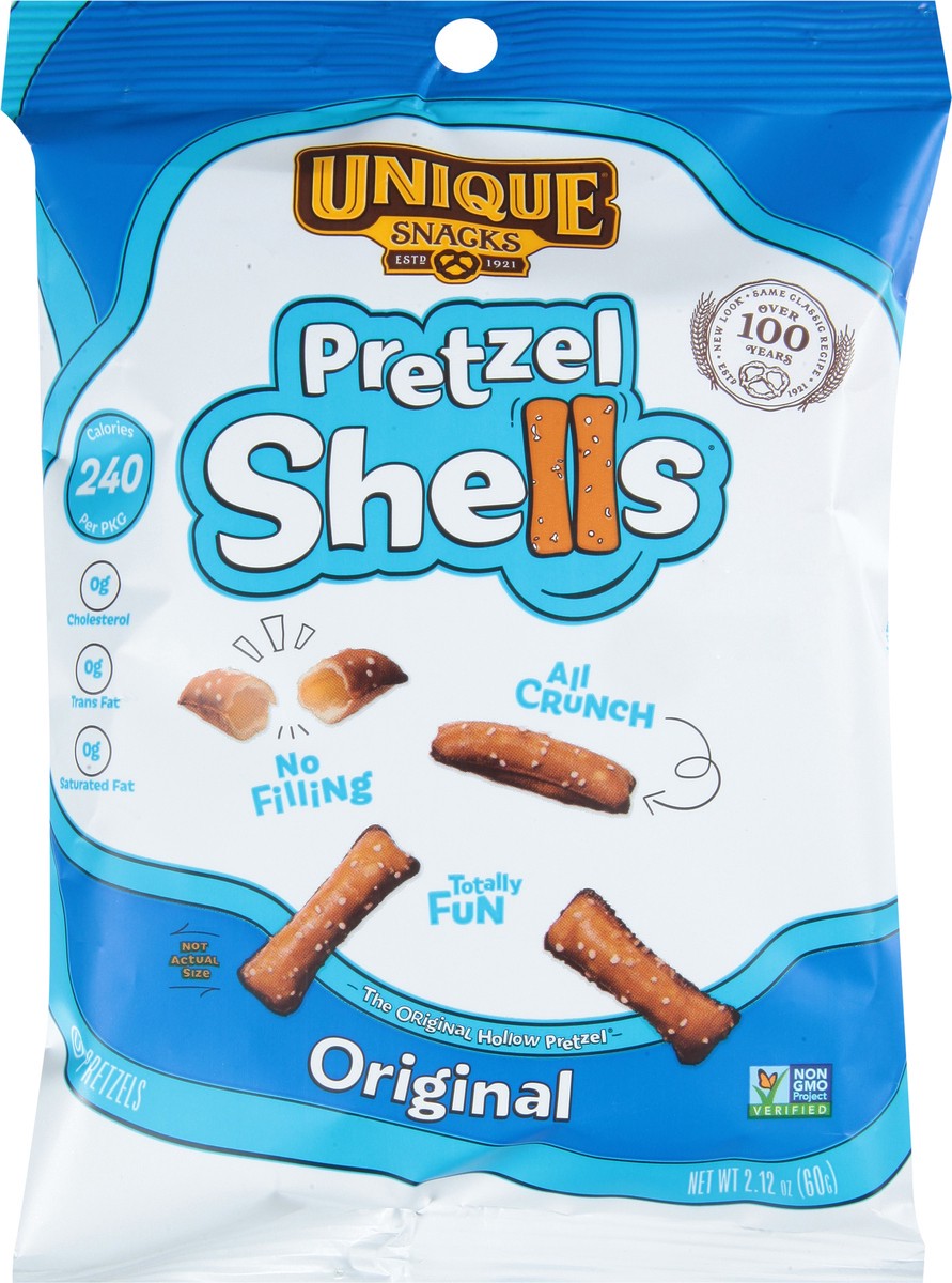 slide 6 of 9, Unique Snacks Original Pretzel Shells 2.12 oz, 2.12 oz
