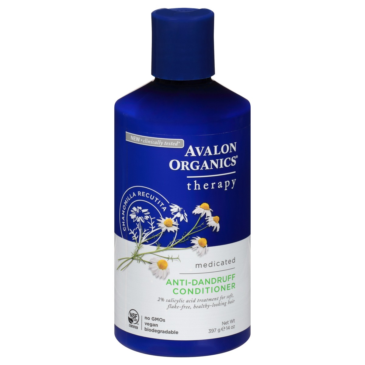 slide 1 of 1, Avalon Organics Anti-Dandruff Therapy Conditioner, 14 oz