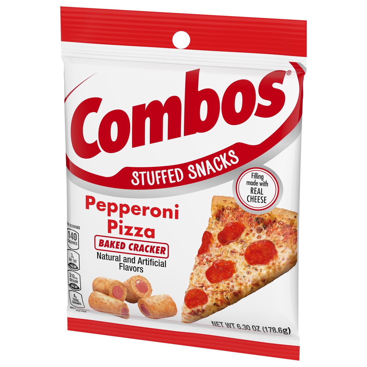 slide 7 of 7, Combos® pepperoni pizza baked cracker, 6.3 oz