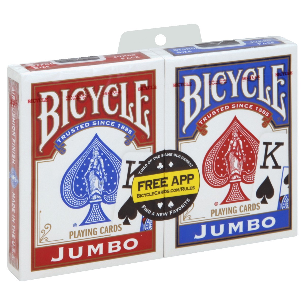 slide 5 of 5, Bicycle Playing Cards Jumbo 2 ea, 2 ct