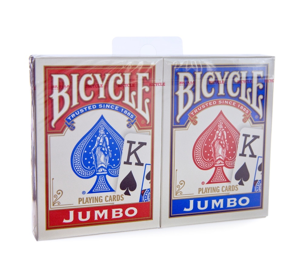 slide 1 of 1, Bicycle Playing Cards - Poker Jumbo Index - Special Value, 2 ct