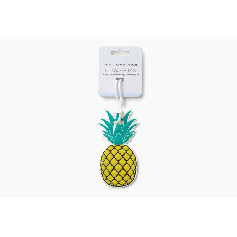 slide 1 of 3, Travel Smart Novelty Luggage Tag - Pineapple, 1 ct