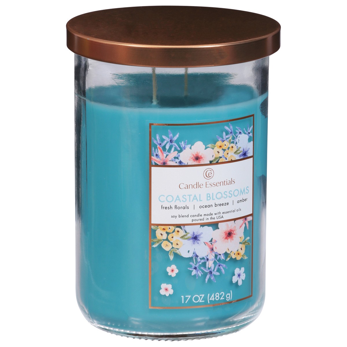 slide 11 of 11, Candle Essentials Coastal Blossoms Candle 1 ea, 17 oz