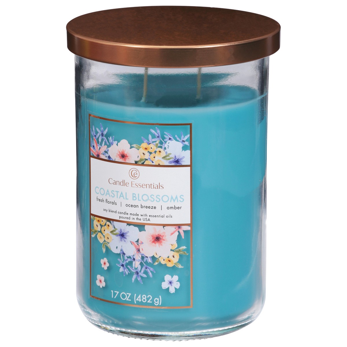 slide 10 of 11, Candle Essentials Coastal Blossoms Candle 1 ea, 17 oz