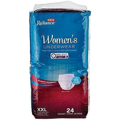 slide 1 of 1, H-E-B Women's Underwear Value Pack XXL, 24 ct