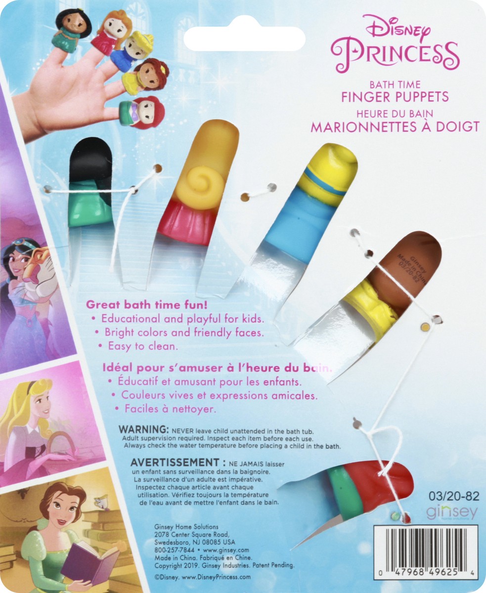 slide 8 of 9, Disney Princess 3+ Bath Time Finger Puppets 5 ea, 5 ct