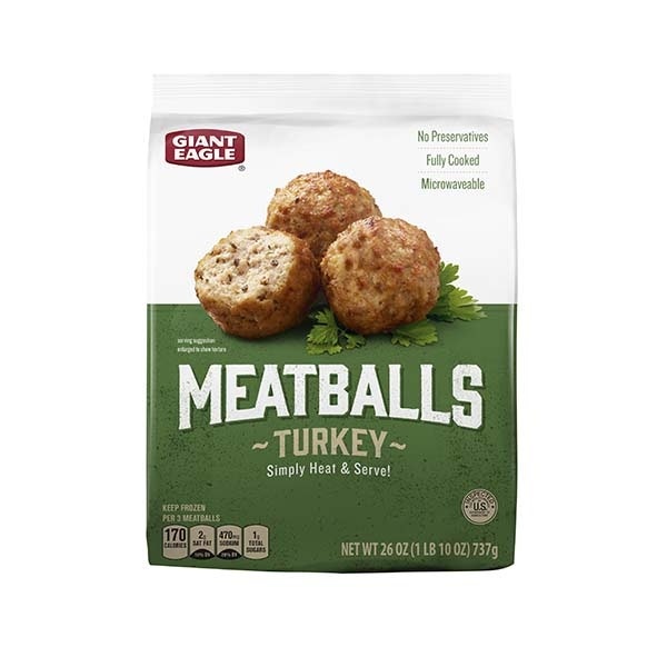 Giant Eagle Turkey Meatballs 26 oz Shipt