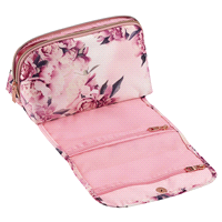 slide 3 of 5, Sophia Joy Floral Makeup Bag, 1 ct