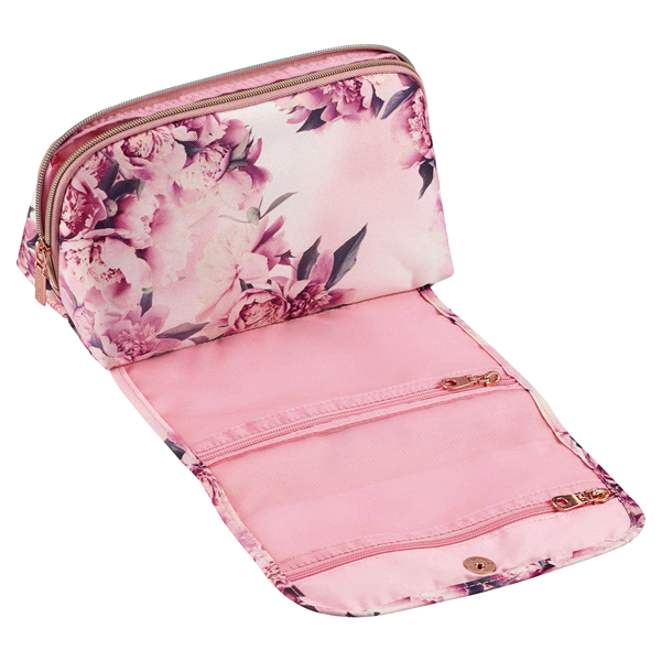 slide 4 of 5, Sophia Joy Floral Makeup Bag, 1 ct