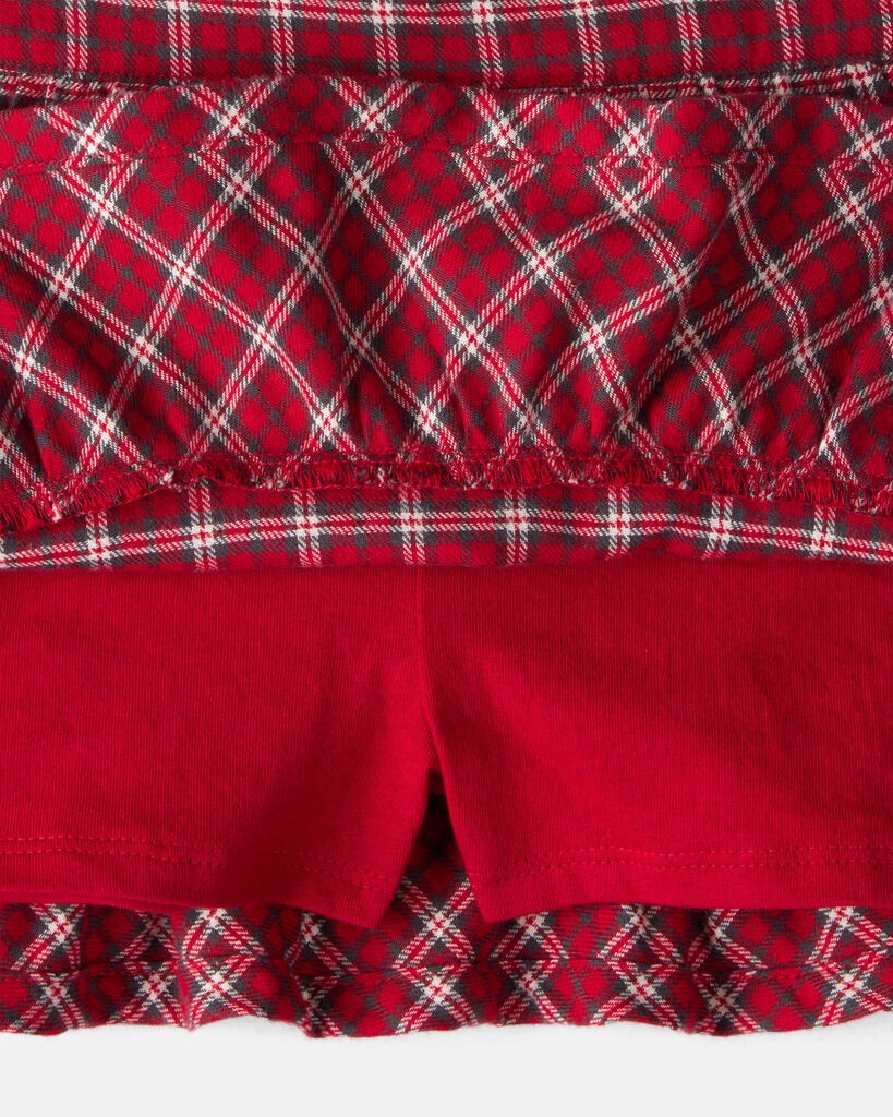 slide 2 of 5, Carter's Toddler Girl Plaid Cotton Skirt - Red Red 4T, 1 ct