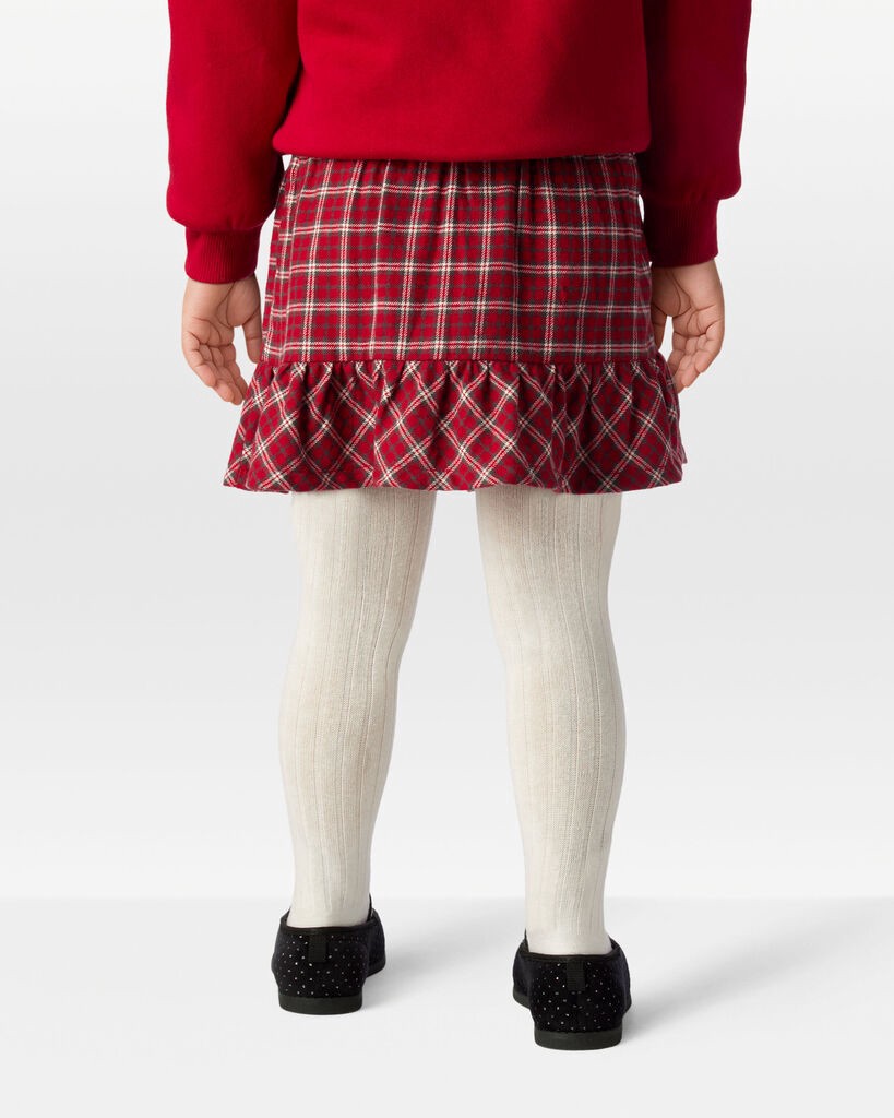 slide 5 of 5, Carter's Toddler Girl Plaid Cotton Skirt - Red Red 4T, 1 ct