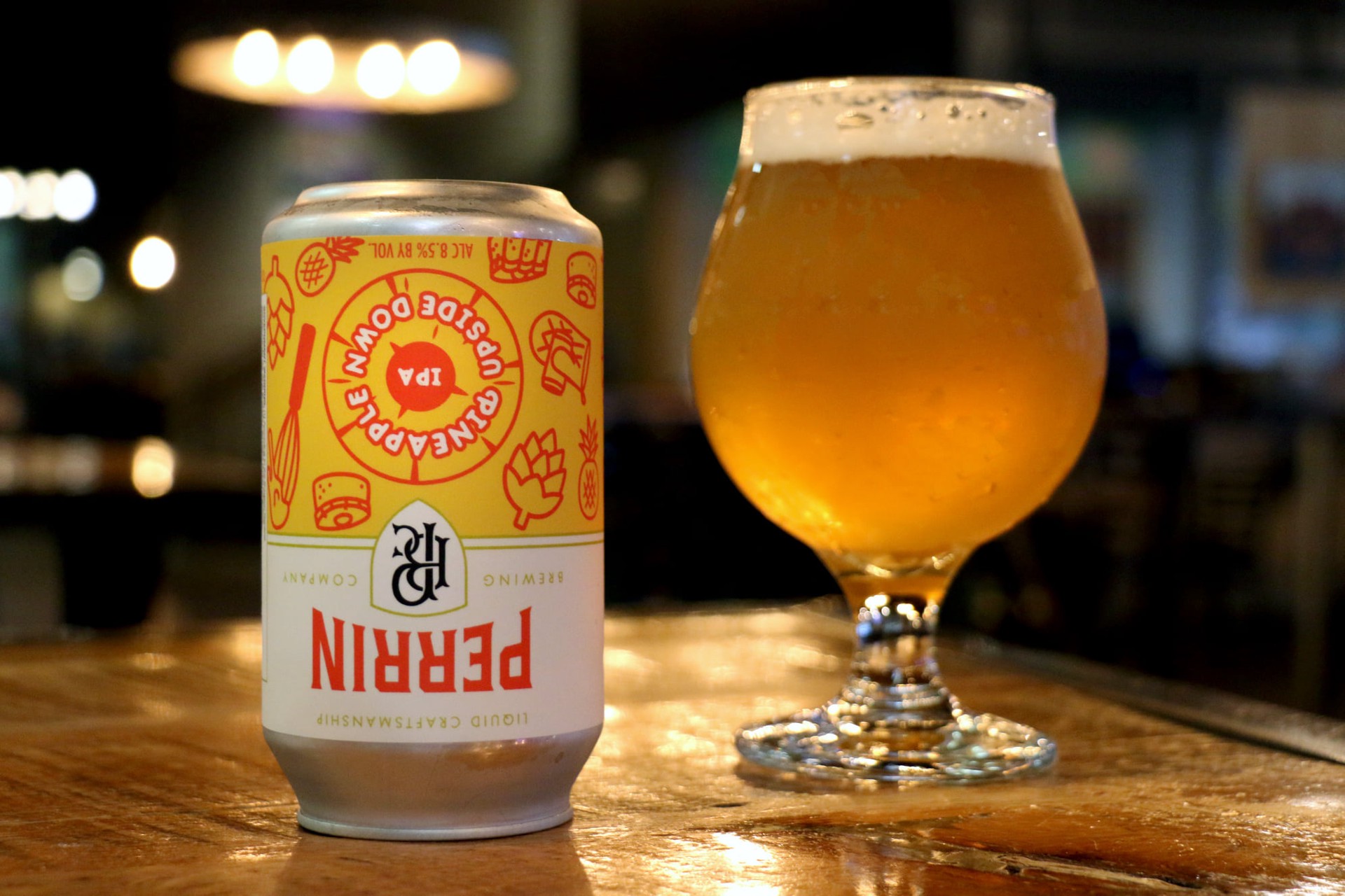 slide 2 of 6, Perrin Brewing Company Pineapple Upside Down IPA 6 Pack 12 fl oz Can, 6 ct