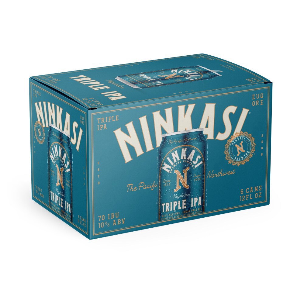 slide 2 of 3, Ninkasi Triple IPA Megalodon Beer 6 - 12 fl oz Cans, 6 ct