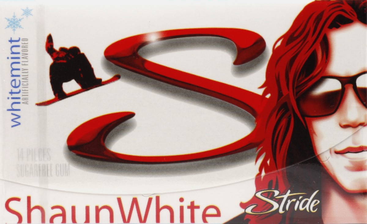 slide 5 of 7, Stride Shaun White Whitemint Sugarfree Gum, 14 ct