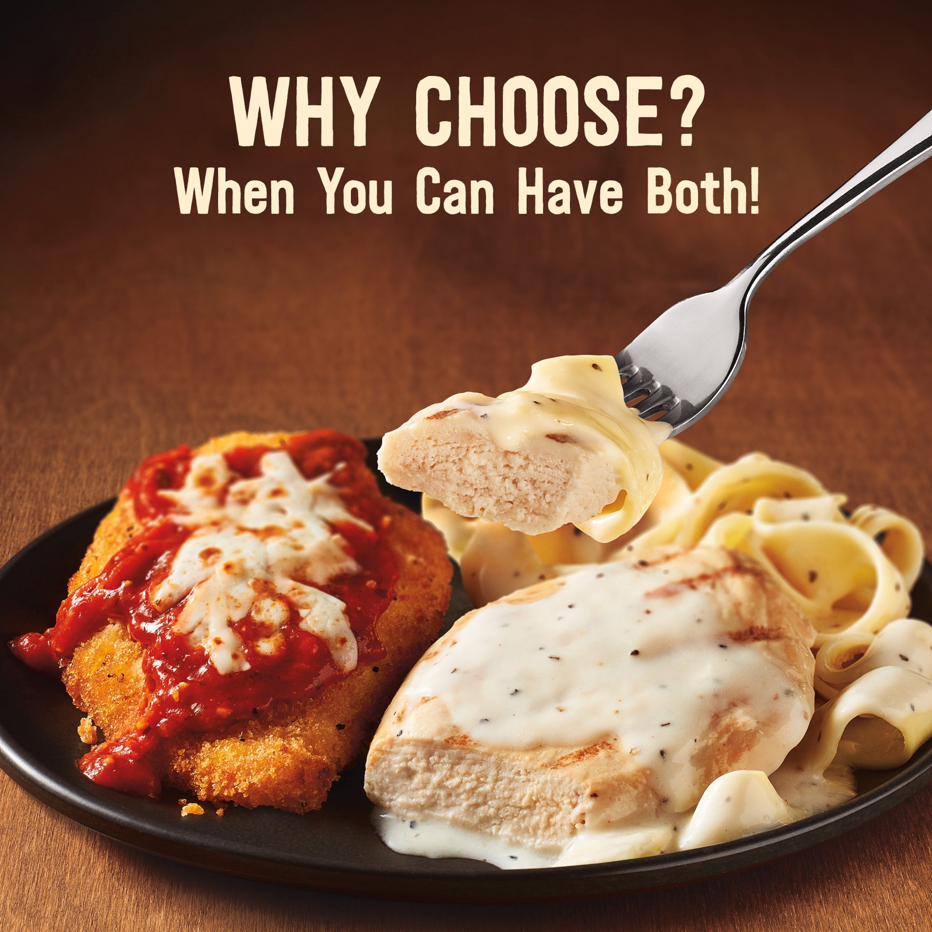 slide 3 of 5, Marie Callender's Duos Chicken Alfredo & Chicken Parmigiana, Frozen Meal, 14.5 OZ, 14.5 oz